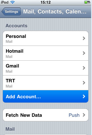 email setting สำหรับใช้งาน iPhone แนะนำโดย webhostthai web hosting